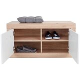 XORA GARDEROBNA KLOP bela, barve hrasta | Shoptok.si