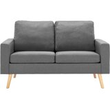  2-dijelni set sofa od tkanine svjetlosivi | shoptok.hr