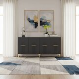 Hanah home Ida 150 - Antracit, Zlatni Konsol | Eponuda.com