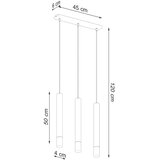  SL.0959 - visilica na sajli vizier 3xG9/40W/230V bela | Eponuda.com