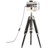  Trinožna stoječa svetilka črna trden mangov les 69 cm, (20618390) | Shoptok.si
