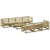  8-dijelni set vrtnih sofa s jastucima masivno drvo duglazije | shoptok.hr
