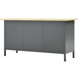 vidaXL Delovna miza črna 160x60x85 cm jeklo | Shoptok.si