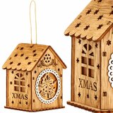 springos Božićna Dekoracija - Smeđe-Bijela, 6 x 9 cm | shoptok.hr
