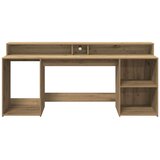  Radni stol s LED svjetlima 200x55x91 cm konstruirano drvo | Eponuda.ba