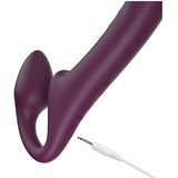 Honey Play Box Bliss - rotirajući perlasti strap-on vibrator (ljubičasti) | shoptok.hr