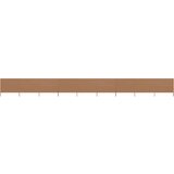 Vjetrobran s 9 panela od tkanine 1200 x 160 cm smeđe-sivi | shoptok.hr