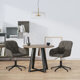 Maison Chic Vrtljiv Jedilni stoli - Vzorci stoli 2 kosa temno siv žamet A1673, (22031096) | Shoptok.si