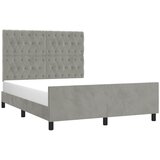  Okvir za krevet bez madraca svjetlosivi 140x200 cm baršunasti | shoptok.hr