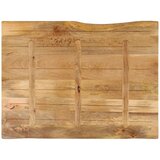 Stolna ploča 90x80x2,5 cm od masivnog drva manga sa živim rubom | Eponuda.com