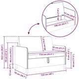  Set sofe s pohranom 2 kom. Vinska crvena Poliester | shoptok.hr