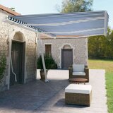  Samostojeća tenda na ručno uvlačenje 600 x 350 cm plavo-bijela | shoptok.hr