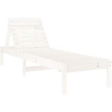  The living store ležalnik bel 199,5x60x74 cm trdna borovina - ležalnik, (21449243) | Shoptok.si