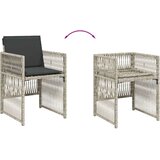 vidaXL 13-dijelni vrtni blagovaonski set s jastucima svijetlosivi | shoptok.hr