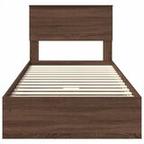 Krevet s od storage Smeđi hrast 75 x 190 cm Konstruirano drvo | shoptok.hr