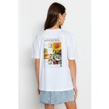 Trendyol T-Shirt - Ecru - Relaxed fit Cene