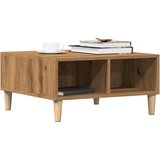 vidaXL Klubska mizica artisan hrast 60x60x30 cm inženirski les Cene