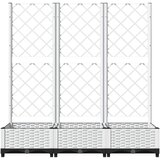  Vrtna žardinjera s rešetkom bijela 120x40x121,5 cm PP | shoptok.hr
