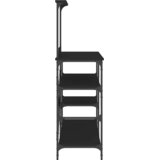  Pekarski stalak crni 90 x 40 x 132 cm konstruirano drvo i metal | Eponuda.ba