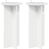  Stalak za biljke 2 pcs Bijela visokog sjaja 29,5 x 29,5 x 60 cm | Eponuda.com