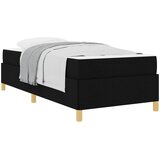  Krevetna konstrukcija Crna 90 x 200 cm tkanina | shoptok.hr