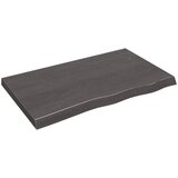 vidaXL Zidna polica tamnosiva 100 x 60 x 6 cm od obrađene hrastovine Cijene