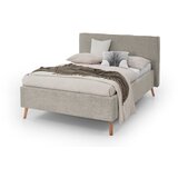Meise Möbel Kremno bela oblazinjena zakonska postelja s prostorom za shranjevanje z letvenim dnom 140x200 cm Riva – | Shoptok.si