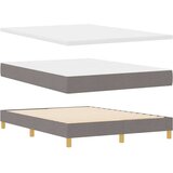 vidaXL Postelja z vzmetnico z vzmetnico Taupe 140 x 190 cm blago, (5000128419) | Shoptok.si