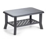  Klubska mizica - kavna mizica - Nizka mizica antracitna 90x60x46 cm plastika, (21754967) Cene