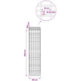  Gabion s žicom debljine 3,5 mm i mrežom 5x10 cm 50x100x200 cm Slike