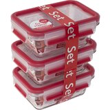 Emsa Clip&Close Glass Food Storage Box 3-pieces | shoptok.hr