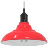 podesiva po visini E27 sjaj crvena Ø 31 cm metal