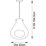  Endon 99788 - Visilica na sajli EUROPA 1xE27/10W/230V zadimljeno crne boje | Eponuda.com