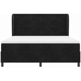  Krevet s opruga kutije s uzglavljem Crna 200 x 180 cm Baršun | shoptok.hr