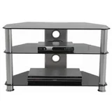  Za TV GNC AVS040-1200, staklo black/silver 1200x400x500mm