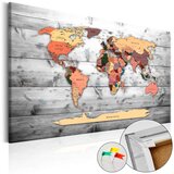  Slika na plutenoj podlozi - Direction World [Cork Map] 60x40 | shoptok.hr
