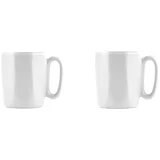 Vialli Design Bele lončene skodelice za espresso v kompletu 2 ks 80 ml Fuori –