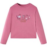 Dječja majica dugih rukava boja maline 116 | shoptok.hr