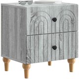 Noćni ormar Siva sonoma 43 x 34,5 x 48 cm Konstruirano drvo | shoptok.hr