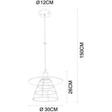 Globo 15086H1 - Luster VIEJO 1xE27/60W/230V | Eponuda.com