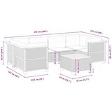 vidaXL 7-dijelni set vrtnih sofa od poliratana s jastucima bež | shoptok.hr