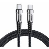 Joyroom podatkovni kabel S-1230K1 Quick Charge 60W Type C na Type C - črn pleten Cene