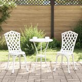 Bistro set za vrt 3 pcs Bijelo Aluminij Cene