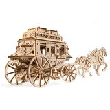  3d drvena mehanička puzzle - Poštanska kočija Cene
