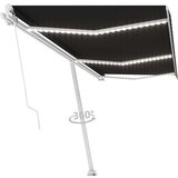  Tenda na ručno uvlačenje s LED svjetlima 600 x 300 cm antracit | shoptok.hr