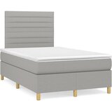  s oprugama i madracem svjetlosivi 120x190 cm od tkanine | shoptok.hr
