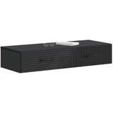Stolna Stenska stranska miza Črna 87,5 x 34,5 x 17 cm Inženirski les, (5000232381) | Shoptok.si