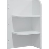  toaletna mizica z ogledalom in stolčkom FAUSKE, bela, 100x50x143 cm | Shoptok.si