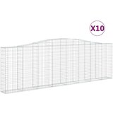  Lučne gabionske košare 10kom 400x30x120/140cm pocinčano željezo | shoptok.hr