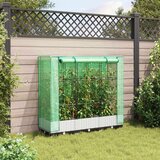 vidaXL Povišena gredica s pokrovom za staklenik 120 x 40 x 123 cm | shoptok.hr